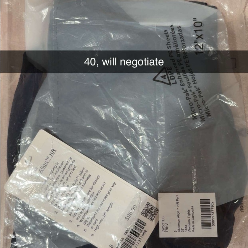 Brand new navy align Lululemon leggings